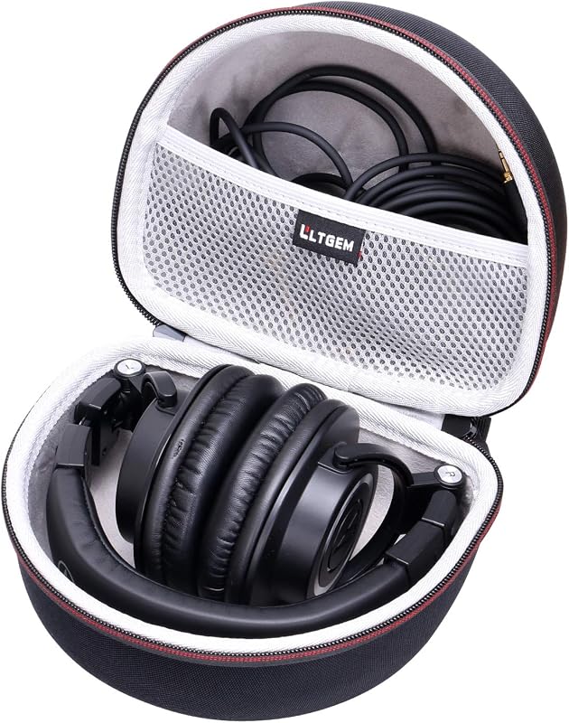 Case for Audio-Technica ATH-M50X/M40x/M30x/M50XBT2/M50xSTS Headphone Gray | Hard Carrying Travel Case for Audio-Technica Headphone