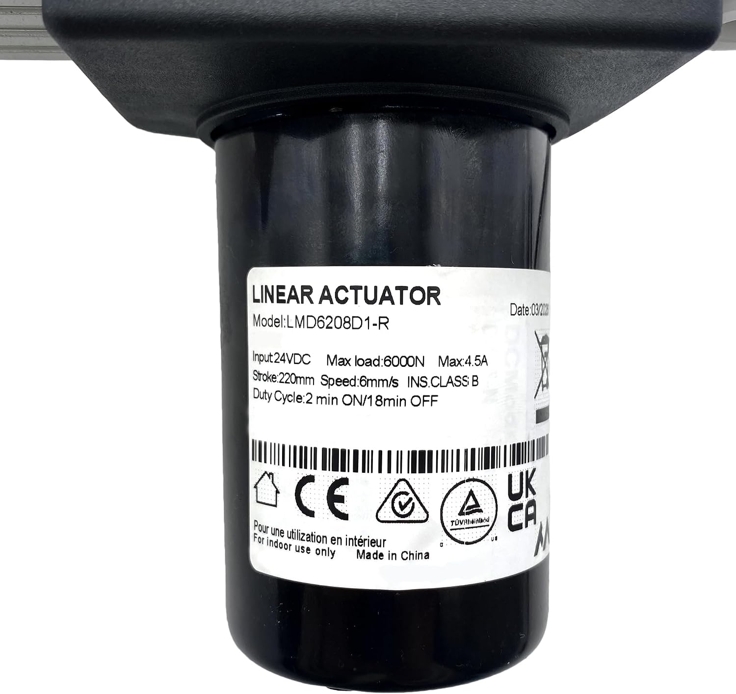 Fruhdi Power Recliner Actuator Replacing Motor Model LMD6208D1-R-Z Replacement for Electric Sofa Lift Chairs