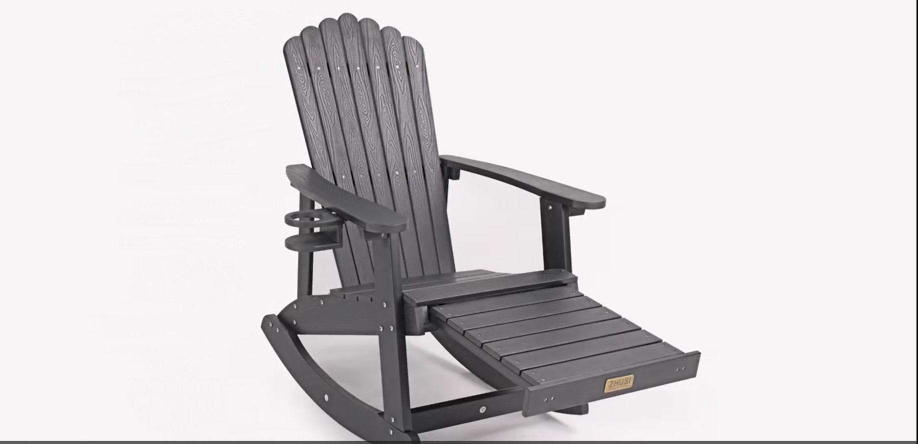 Watch Zhusi Adirondack Rocking Chair Assembly Guide on Amazon Live