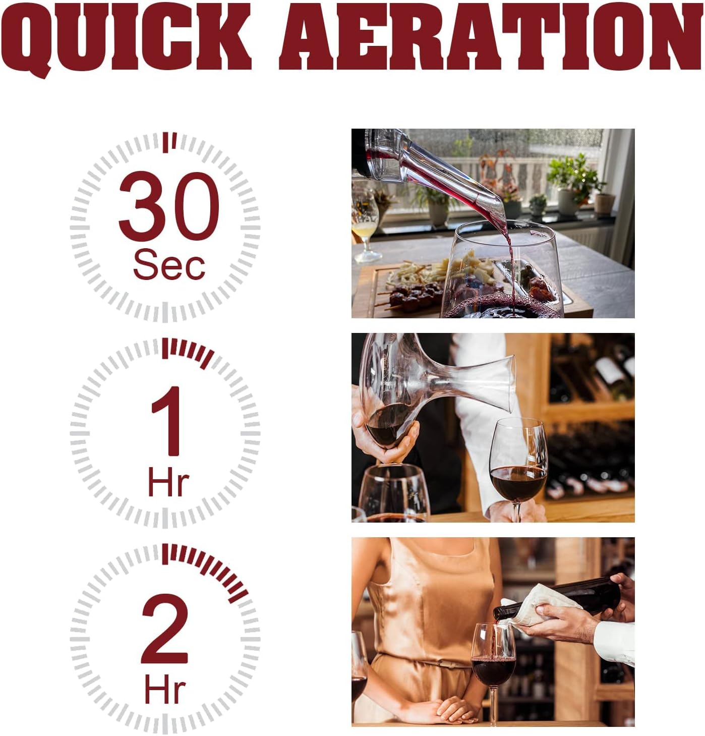 Aerator Pourer for Wine Bottle, Red Wine Aerator Pourer Spout with