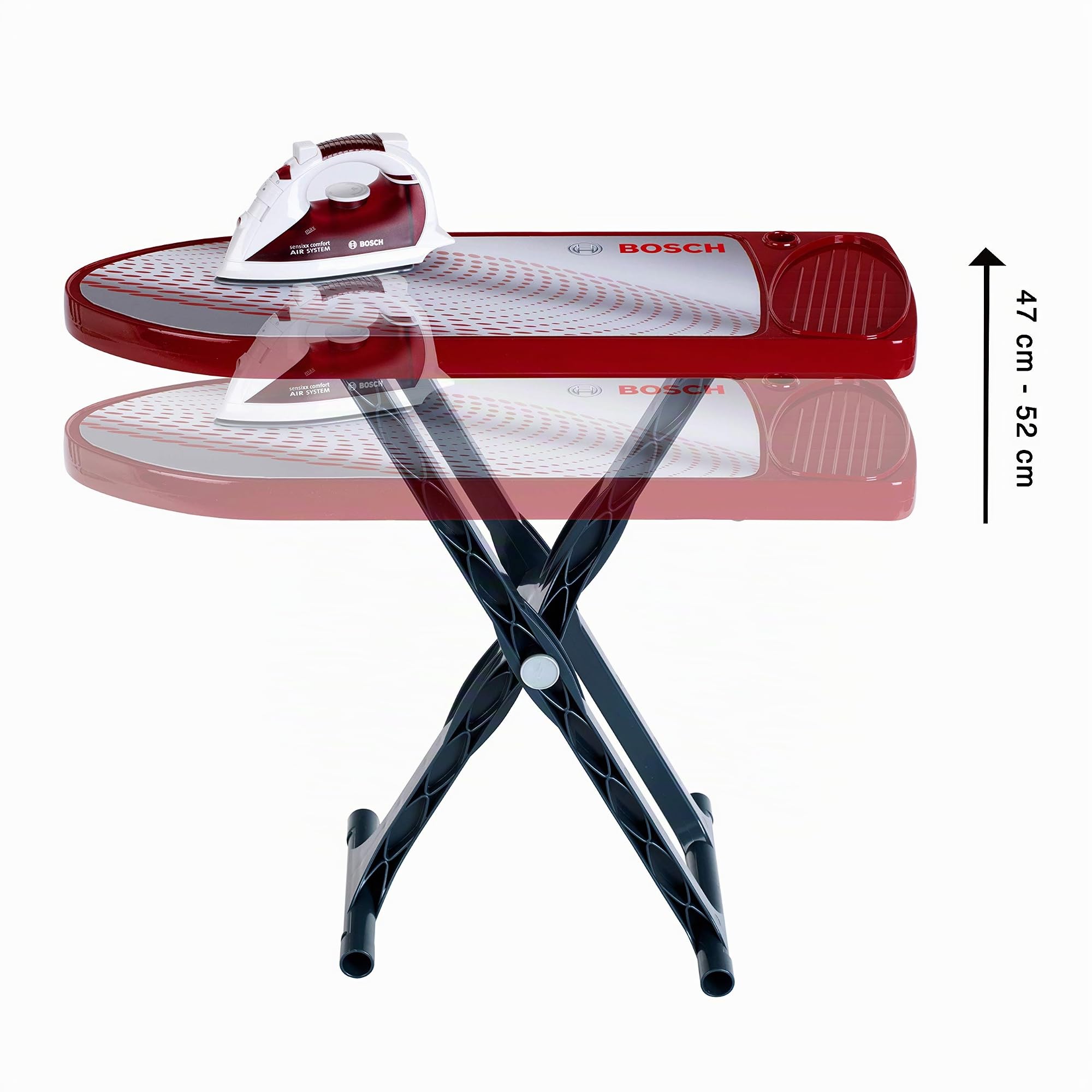 Casdon Kit de repassage : planche à repasser jouet et fer à repasser pour enfants à partir de 3 ans : séchoir à linge pliable et cintre inclus, 68 x 22,5 x 56 cm