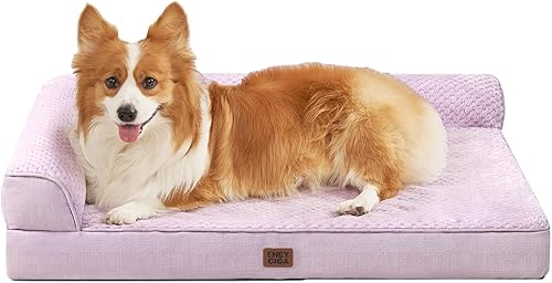 Miniatura 59 de EHEYCIGA Cama extra grande para perro torpedica, cama XL de espuma viscoelástica para perro con funda extraíble lavable, sofá impermeable para