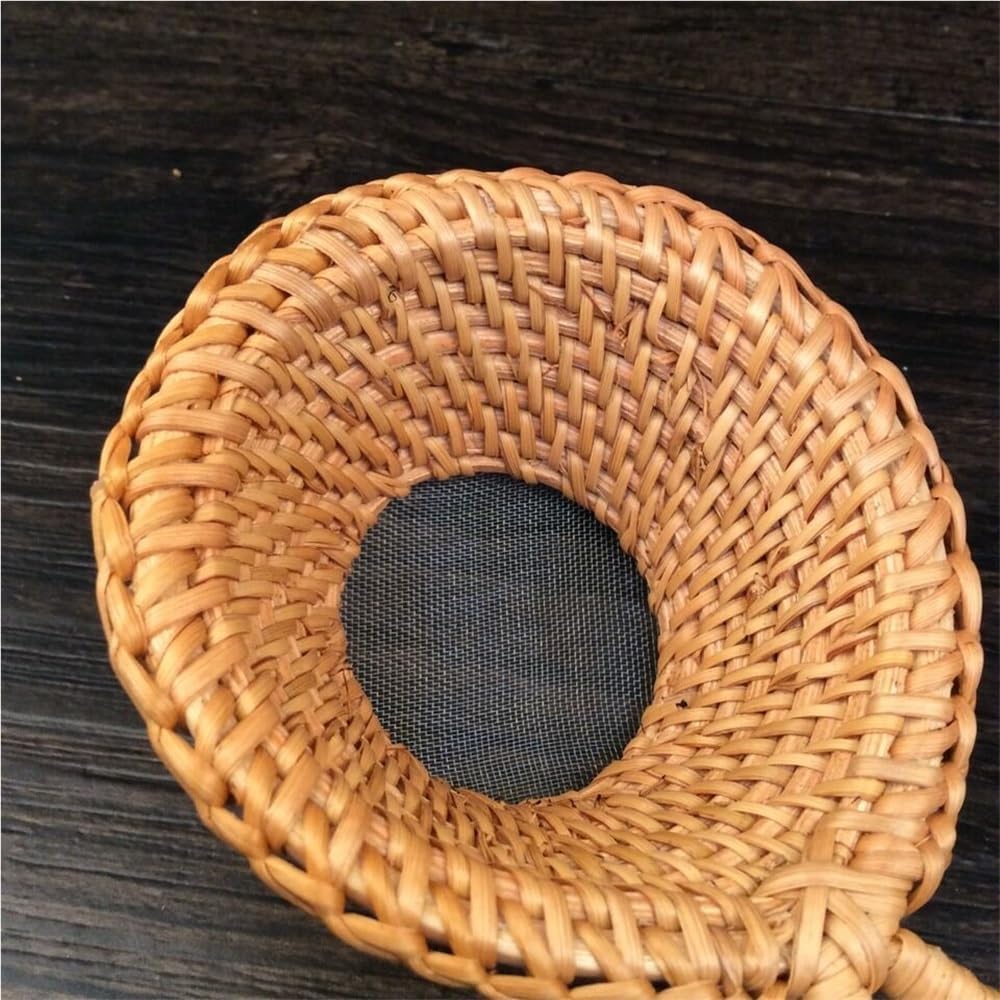 YSJX kitchen&bedroom Storage Accessories 5pcs/lot Autumn Rattan Woven Tea Hourglass Autumn Vine Handmade Tea Filter Tea Hourglass Tea Ceremony Accessories Tea Filter