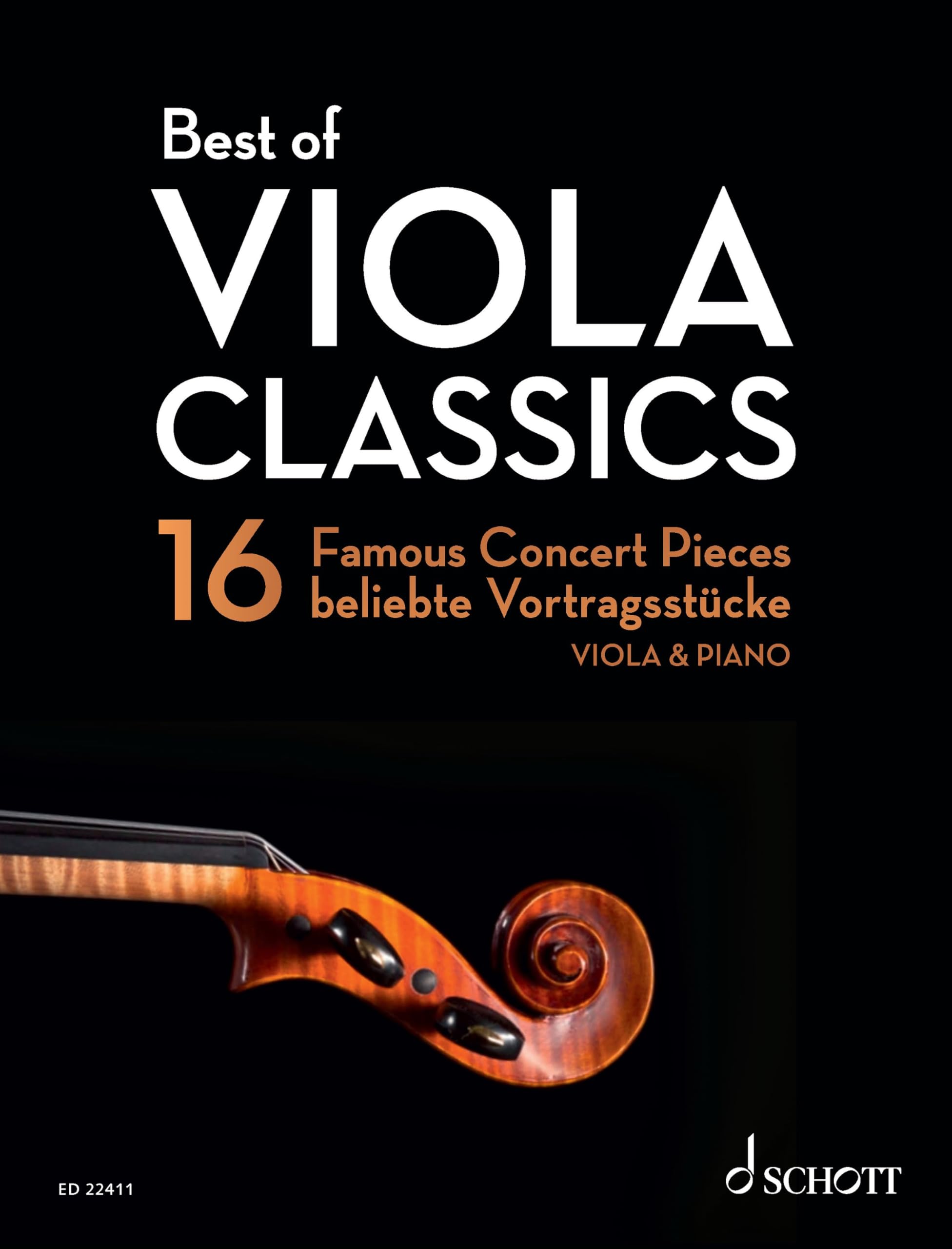 Livre Viola Classics 16 pièces célèbres pour une interprétation d'élite