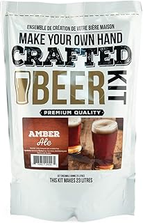 ABC Crafted Series Beer Making Kit | Beer Making Ingredients for Home Brewing | Yields 6 Gallons of Beer | (Amber Ale)