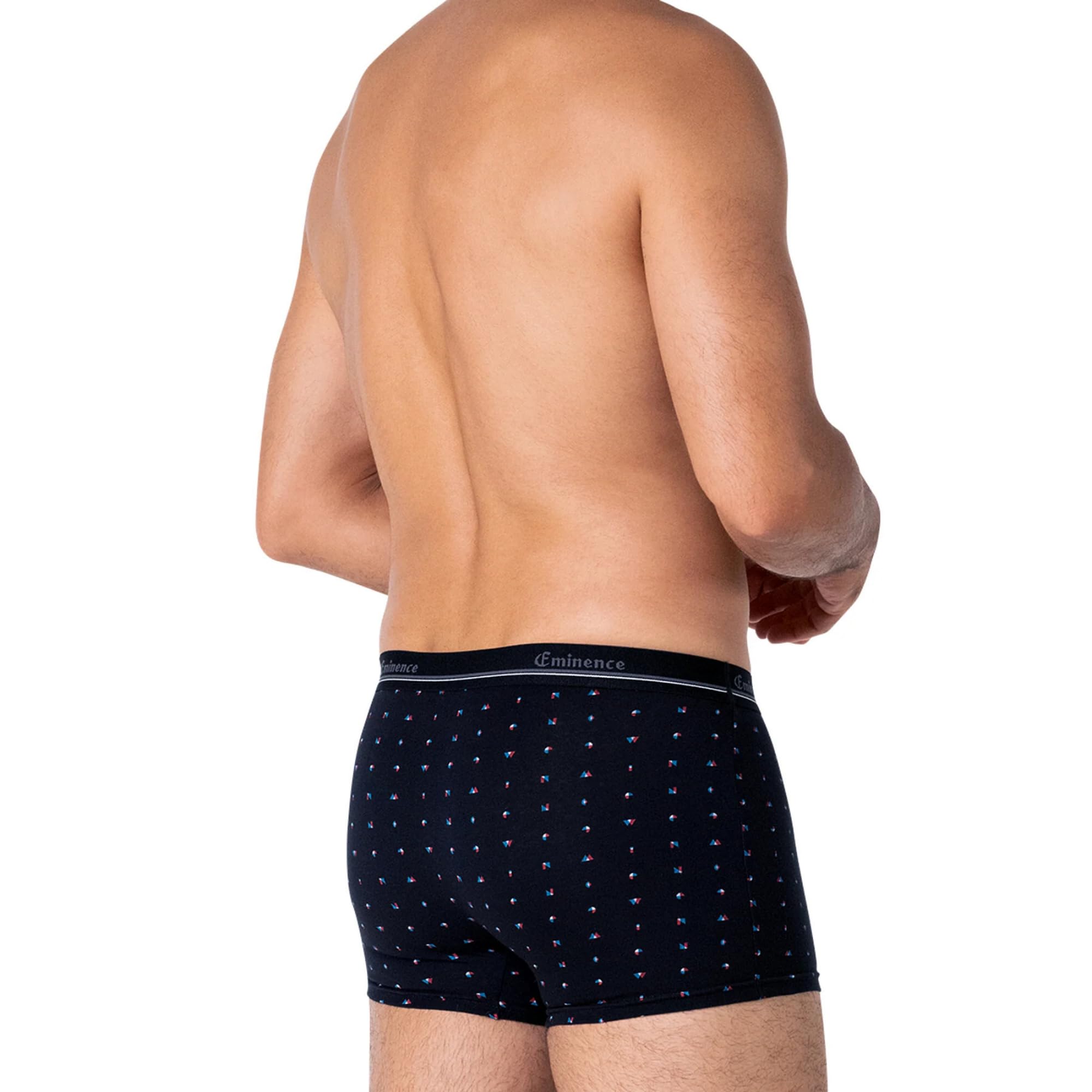 Boxer Sanitario Assorbente da Uomo, Cotone Elasticizzato, Dispositivo Medico, Anti Odore, Invisibile 4 Strati Piccole Perdite Urinarie, Incontinenza (Fantasia, L)
