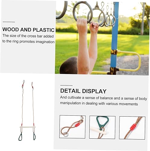 Vista 6 de ibasenice Elegante anillo colgante columpio para niños, material resistente, columpio seguro para niños, color aleatorio