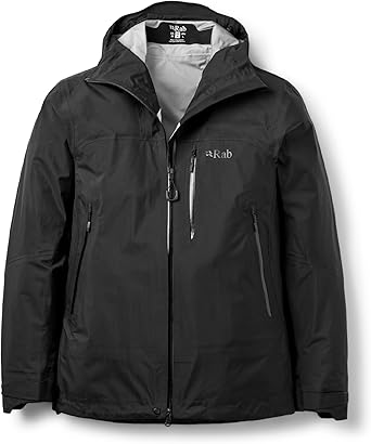 Rab Mens Firewall Mountain Jacket - Lightweight Waterproof Hooded Coat for Climbing & Hiking