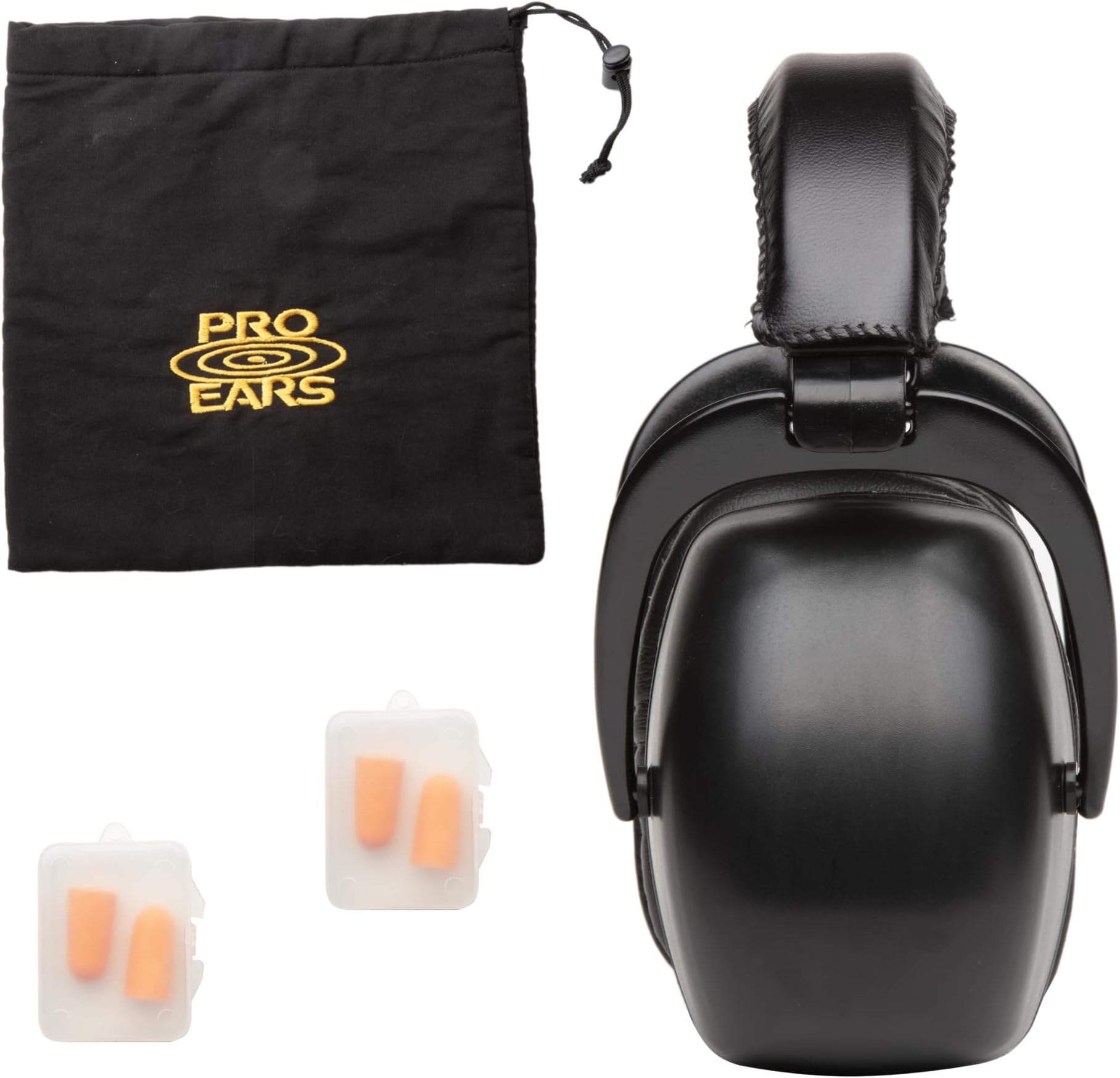 Pro Ears Ultra 30 MRI Kit, MRI-Safe Hearing Protection Earmuffs, Earplugs, and Storage Bag, NRR 30 dB