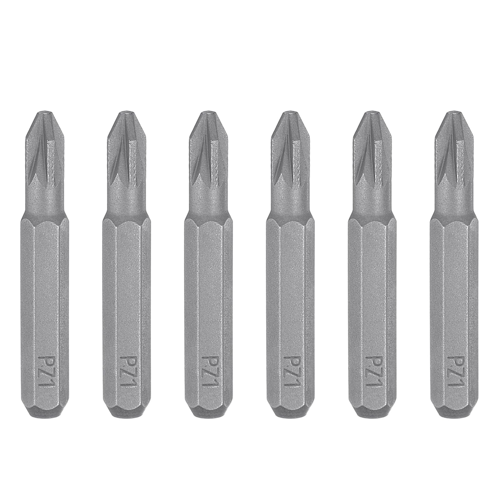 sourcing map 6pcs PZ1 Screwdriver Bit 5/32" Hex Shank 28mm Length S2 Steel Magnetic Phillips Slotted Screw Driver Bit for Electric Precision Repair