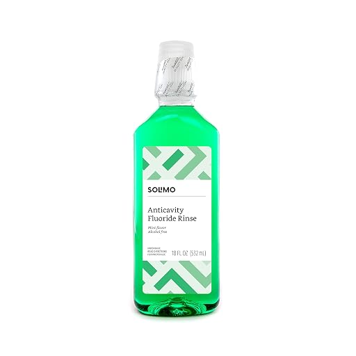 Solimo Anticavity Fluoride Rinse, Alcohol-Free, Mint