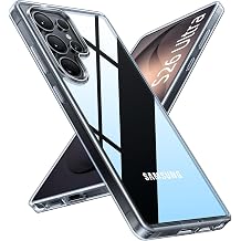 Top-Tier Military-Grade Case for Samsung Galaxy S26 Ultra, 12FT Shockproof, Clear Slim Non-Yellowing Protective Cover, Diamond Clear