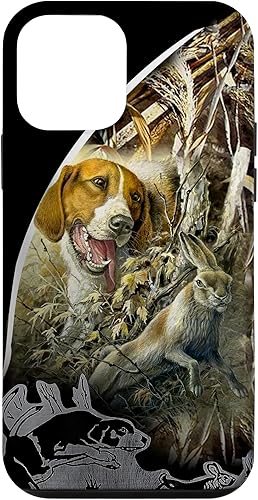 iPhone 12 mini caza de conejo con mi funda Beagle