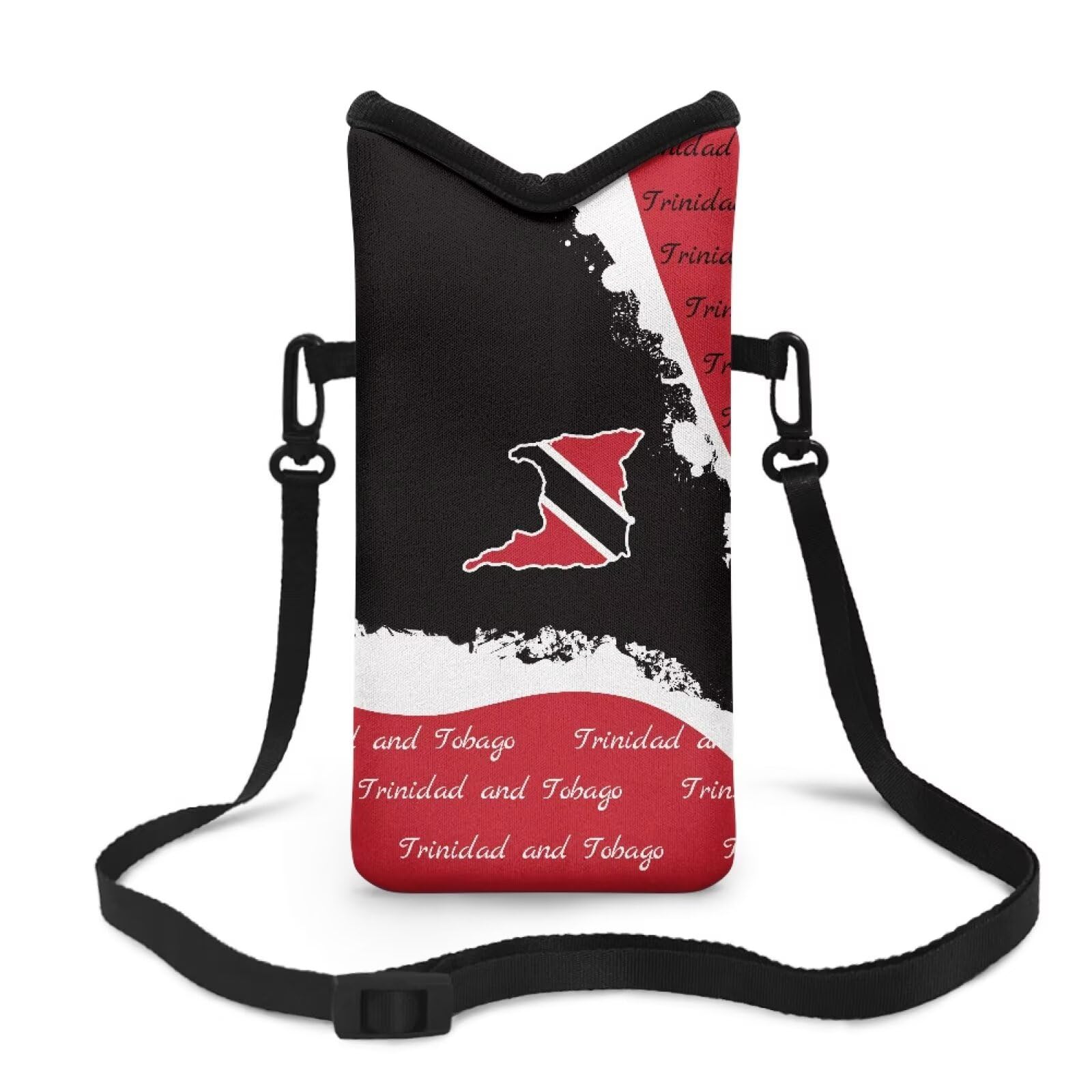 Qoiuvncy Women Men Phone Sleeve Pouch Case Lightweight Small Crossbody Bags Trinidad and Tobago Flag Cell Phone Purse for Football Festival 2026
