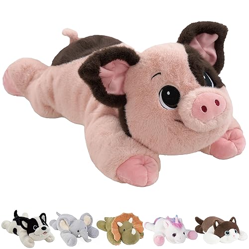 GILFWM 25" 5 lbs Weighted Stuffed Animals Pig :Big Large