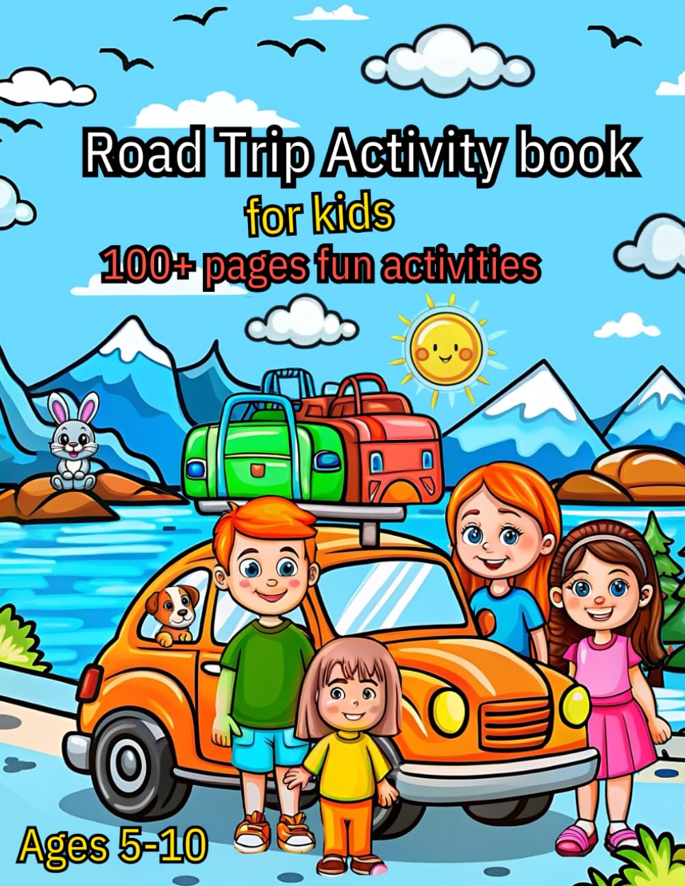 Road Trip Activity Book for Kids Ages 510 Travel Workbook for Boys