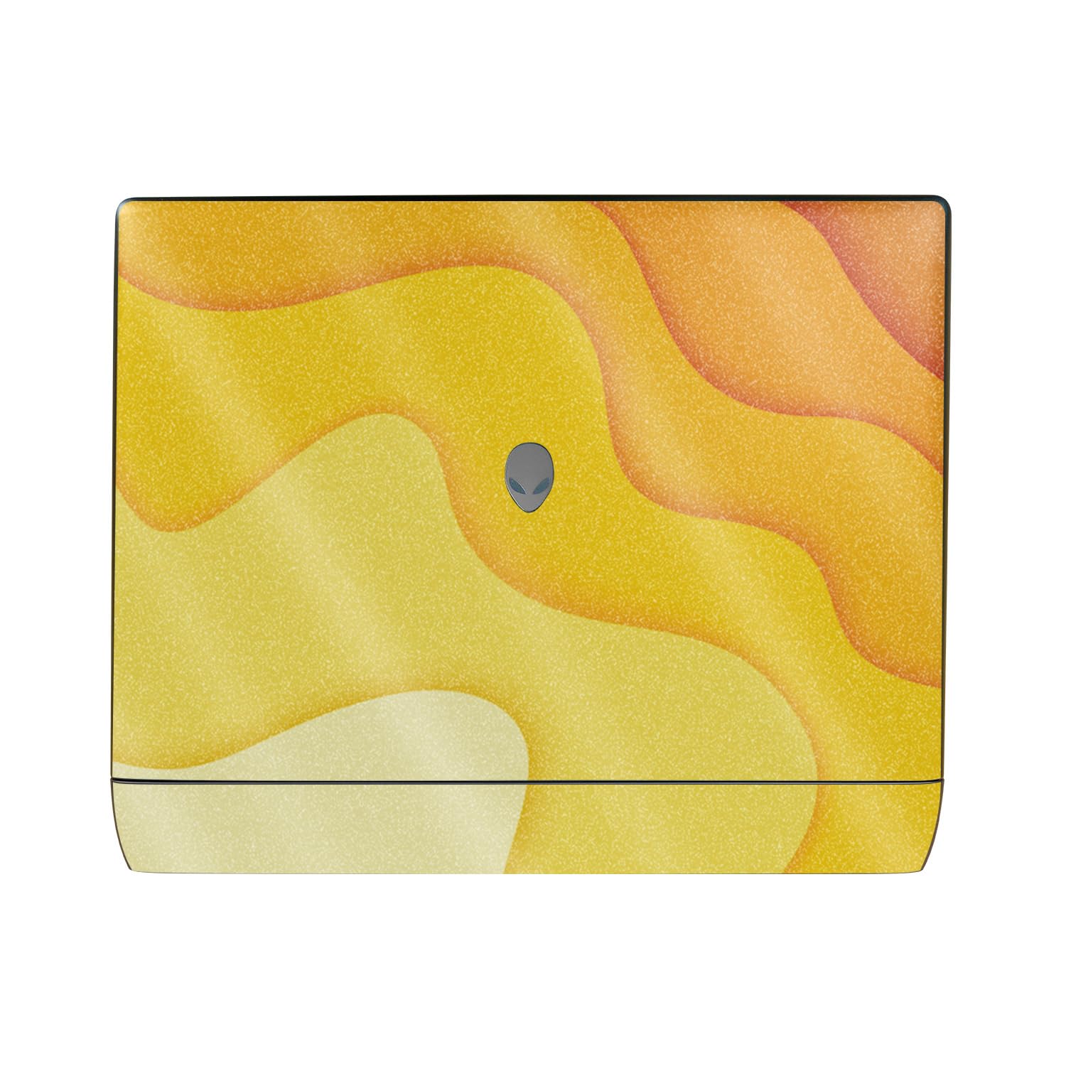 Glossy Glitter Laptop Skin Compatible with Alienware 16 Area-51 (2025) - Papercraft Yellow - Premium 3M Vinyl Protective Wrap Decal Cover - Easy to Apply | Crafted in The USA by MightySkins