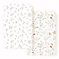 Vista 14 de Juego de 2 sábanas ajustadas de punto de jersey elástico ultra suave, se adapta a sábanas portátiles/mini cunas, almohadillas de colchón