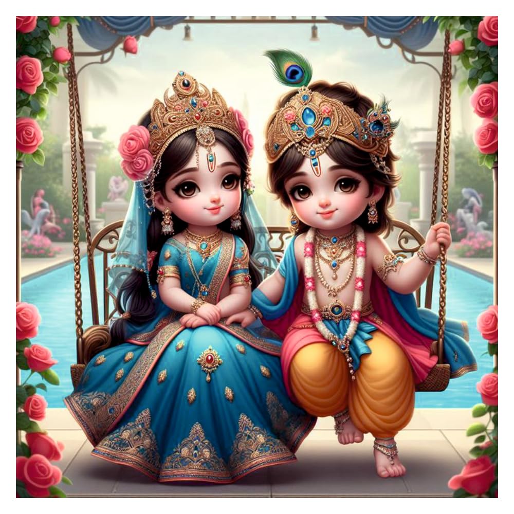 See full amazon price history chart for AR Creation Blue Radha and Krishna Mukhut God Wall Poster, Hindu God and Goddess Posters for Pooja Room, Living Room (Size - 41CM X 41CM) AR Creation Blue Radha and Krishna Mukhut God Wall Poster, Hindu God and Goddess Posters for Pooja Room, Living Room (Size - 41CM X 41CM) (B0D121F5ZB) Amazon Price History, Amazon Price Tracker