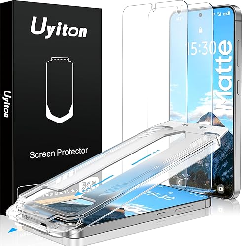 Vista 13 de Uyiton UnBreak-Glass para Samsung Galaxy S25 Ultra Protector de Pantalla Mate, [Soporte Ultrasónico de Huellas Digitales][Anti-Resplandor][Vidrio