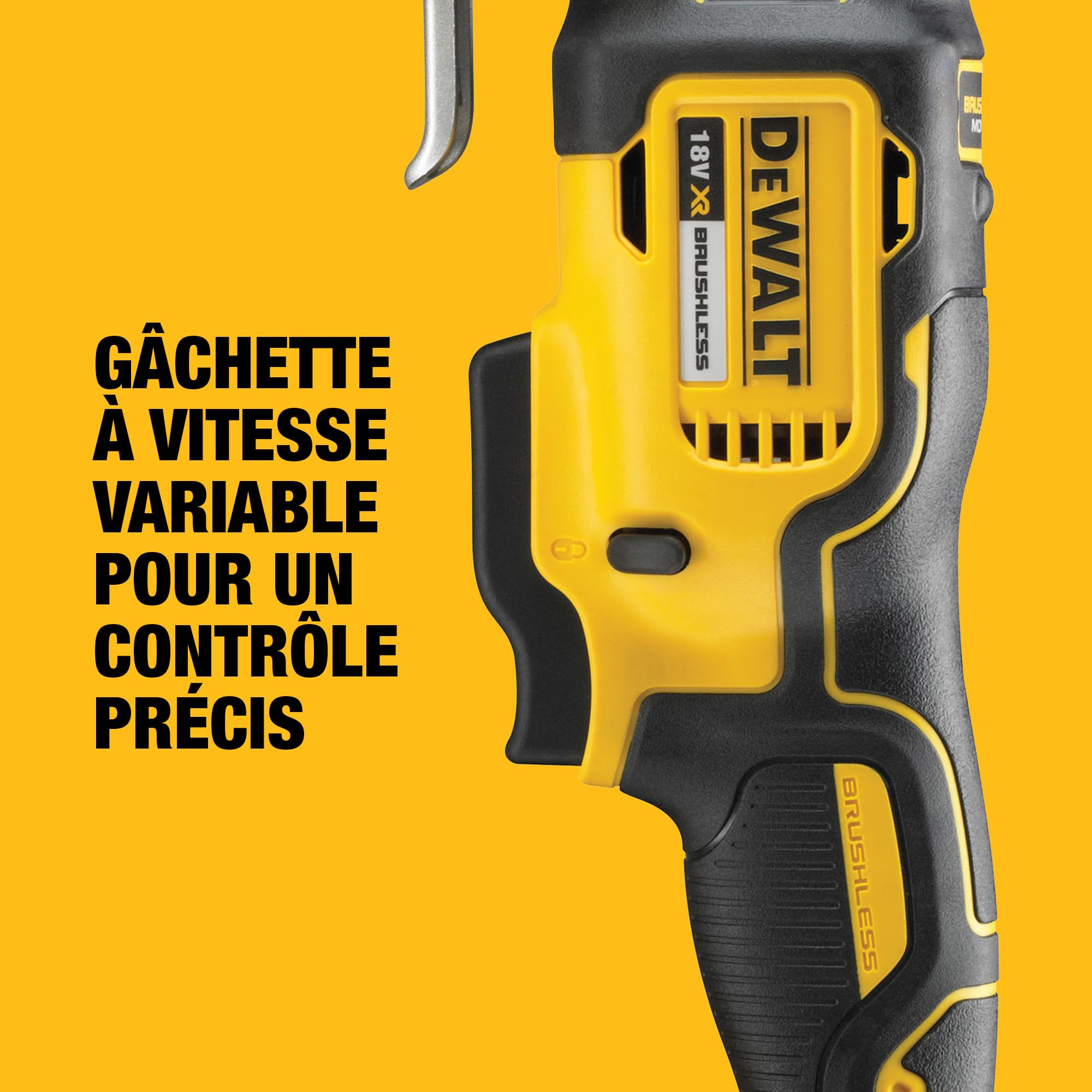DEWALT Outil oscillant sans balais 18 V XR, seul outil dans le T-STAK, DCS355NT-XJ