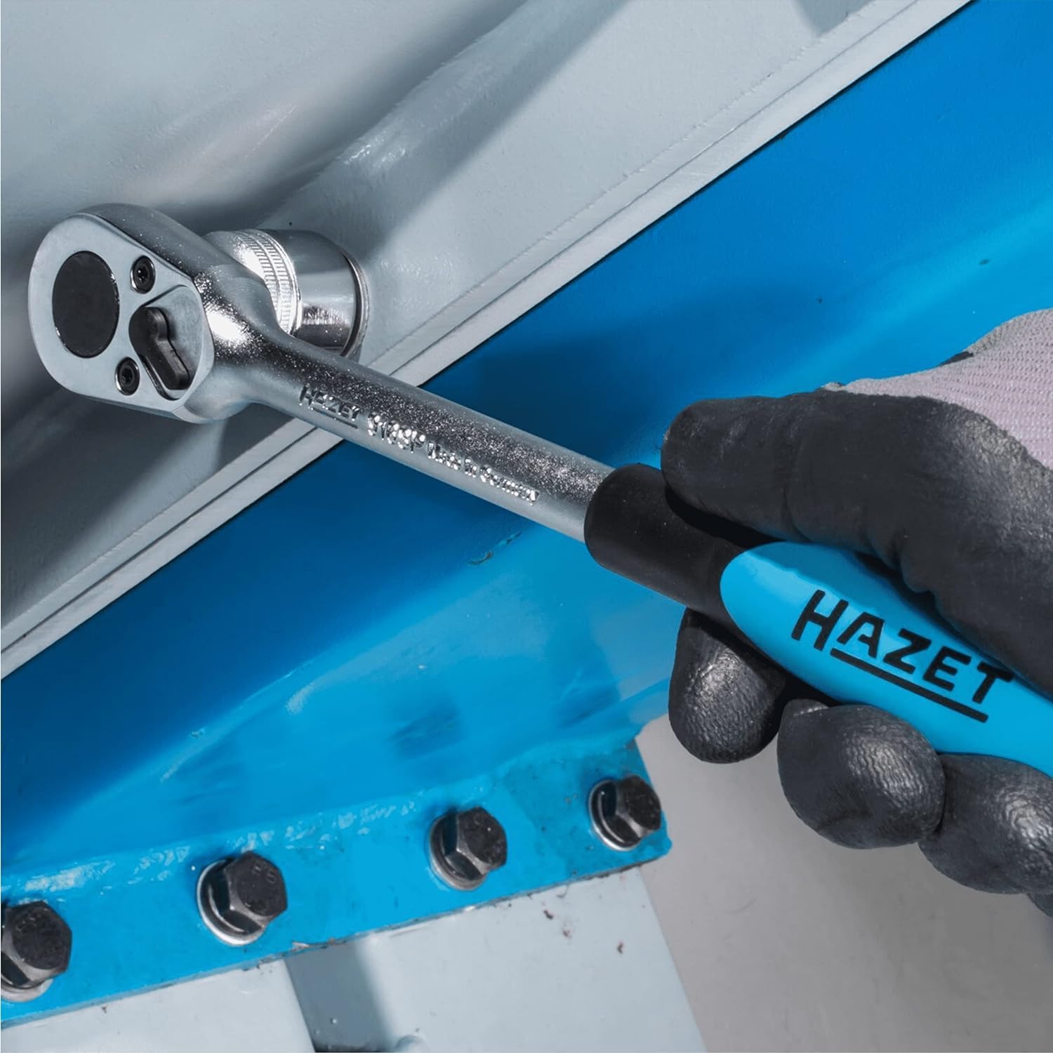 HAZET Socket Set 953SPC I 47-Piece, with Professional Reversible Ratchet, Various Bits and Sockets I Comprehensive Nut Box Set for Manual Operation