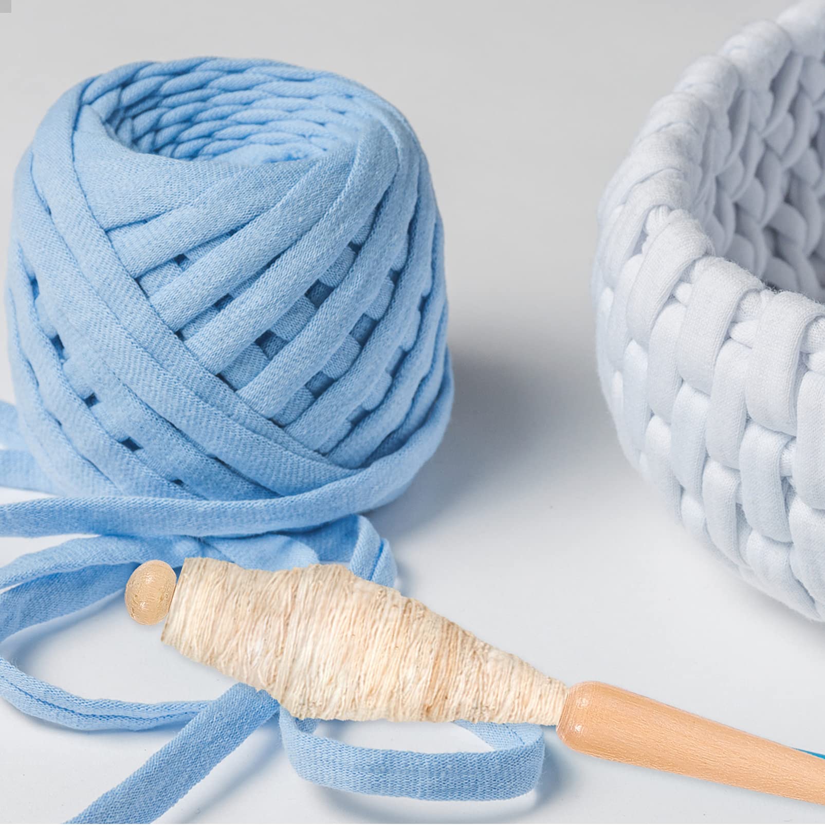 Housoutil 3 Juegos Tejer de Madera para Principiantes Kit de Herramientas Algodón para Bufandas Suéteres y Artesanías Diy para Actividades Familia y Enseñanza Manual