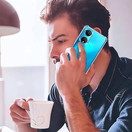 Miniatura 8 de Caso para Honor X7 Clear TPU Cuatro Esquinas Cubierta Protectora Transparente Suave Funda