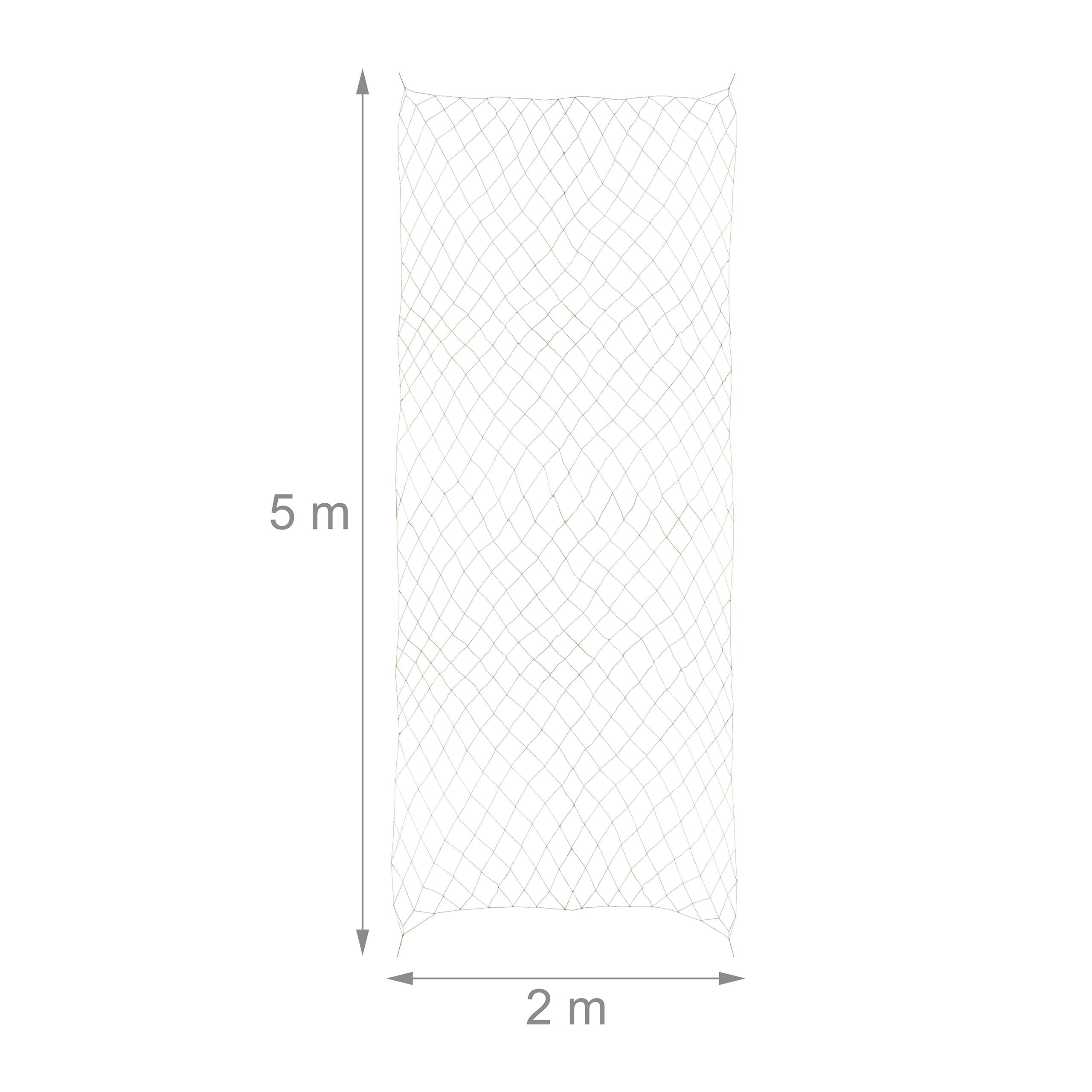 Relaxdays Siatka z juty, do roślin pnących, siatka jutowa, 2 x 5 m, do ogrodu, ogórków, pomoc dla roślin pnących, biodegradowalna, naturalna