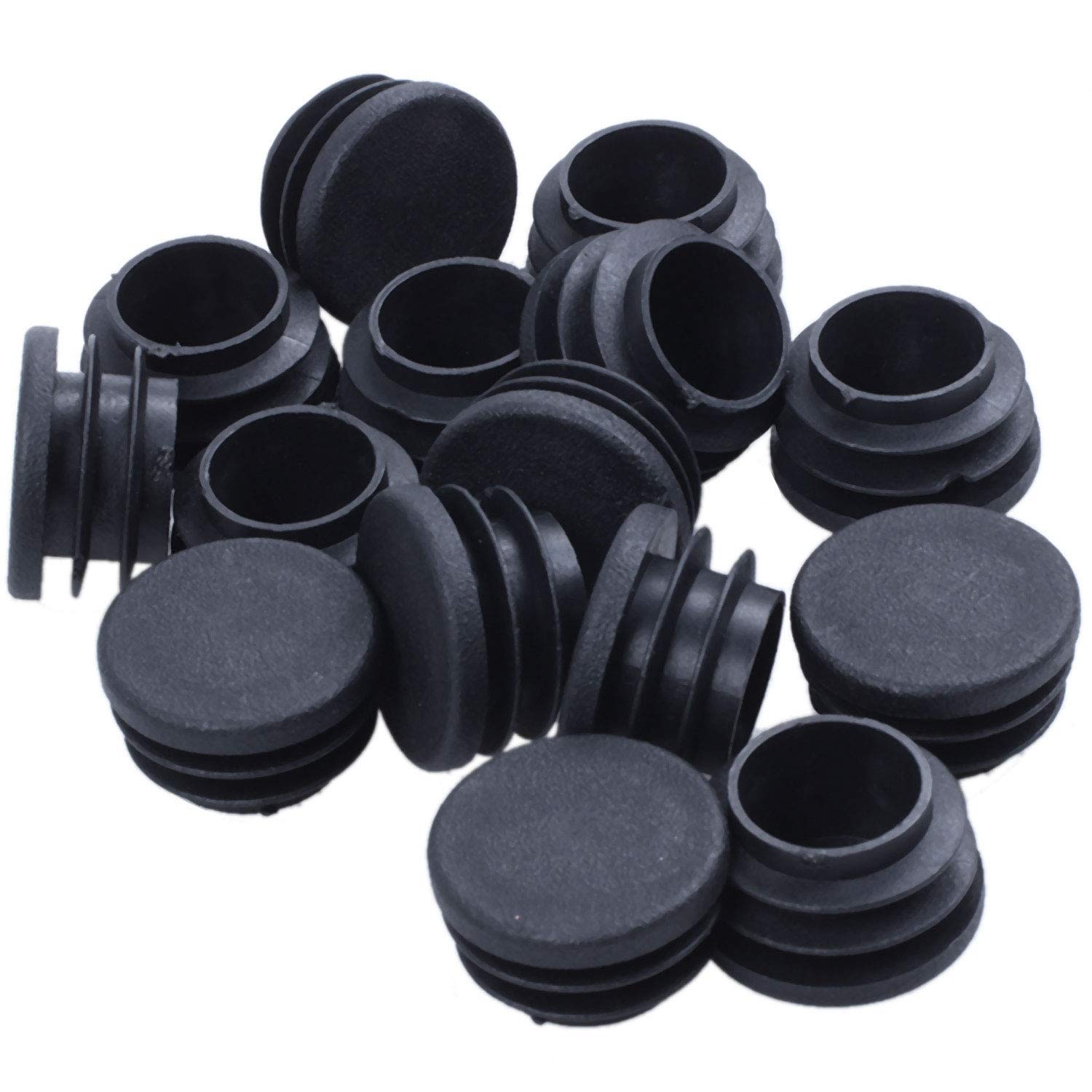 Citywalk 15 pieces of Chair Table Legs End Plug 25mm Diameter Round Plastic Inserted Tube