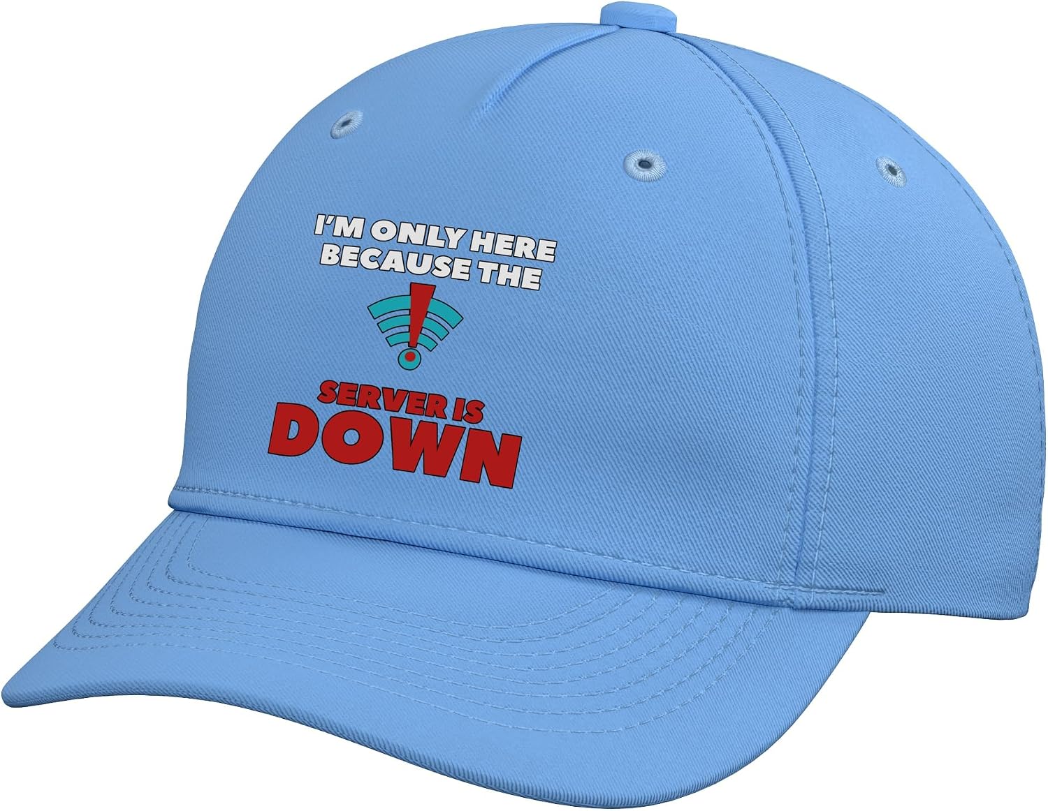Server Down I Sarcastic IT I Computer I Geek I Funny Nerd Adjustable Baseball Hat