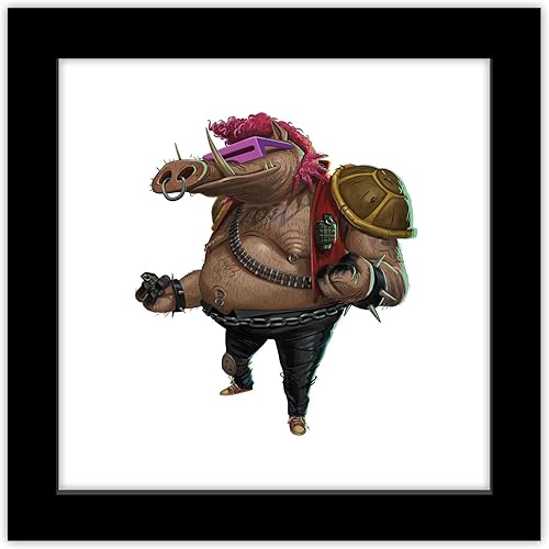 Trends International Gallery Pops Nickelodeon Teenage Mutant Ninja Turtles Mutant Mayhem - Póster de pared Bebop de 12 x 12 pulgadas, versión de