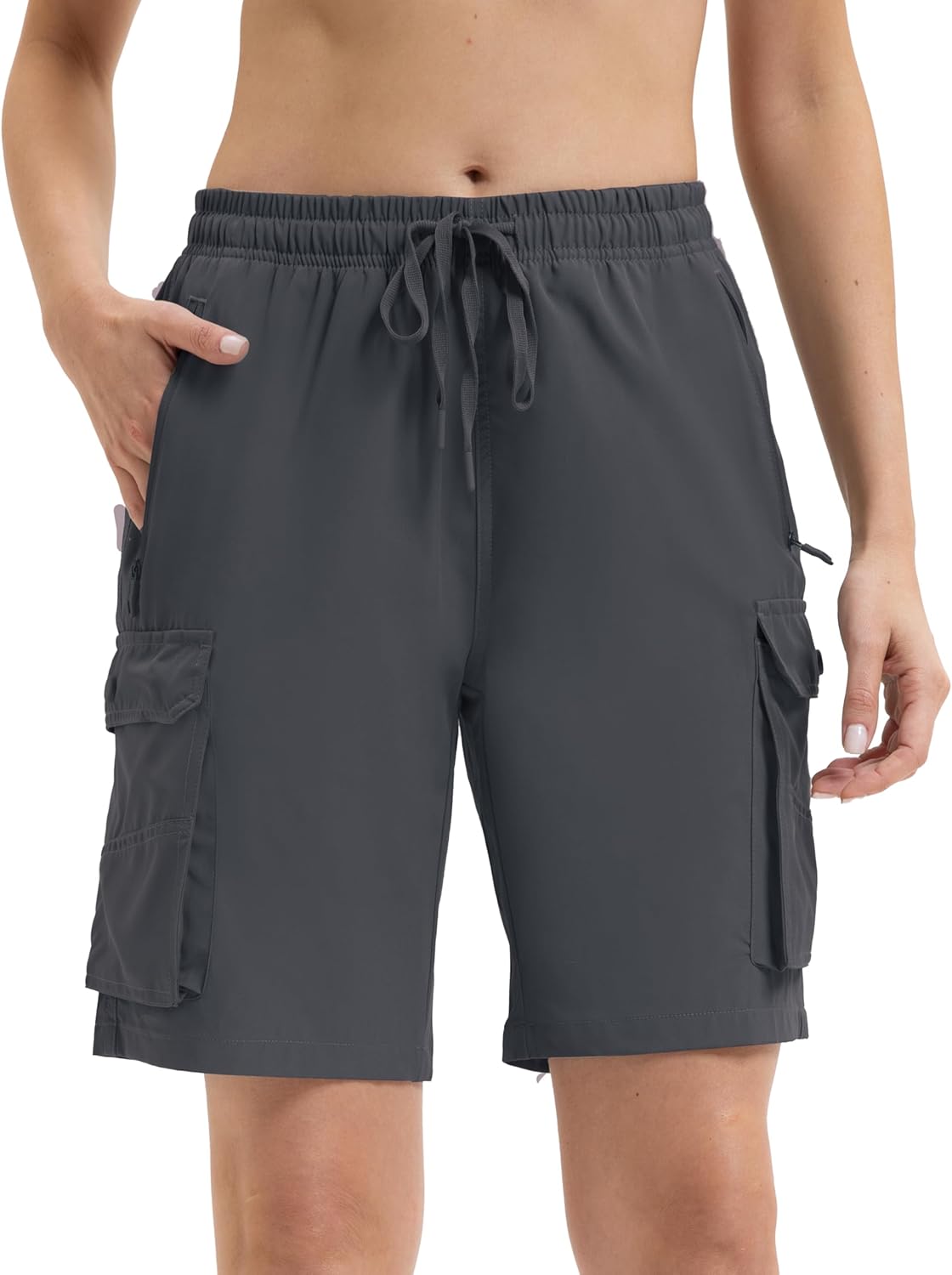 Arunlluta 7" Hiking Shorts Women Quick Dry Cargo Shorts for Women Lightweight Womens Golf Shorts Stretchy Athletic Summer - Image 3