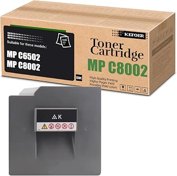 MPC8002 Compatible High Yield Toner Cartridge 842083 842084 842085 842086 Replacement for Ricoh MP C6502 C8002 Printers Black