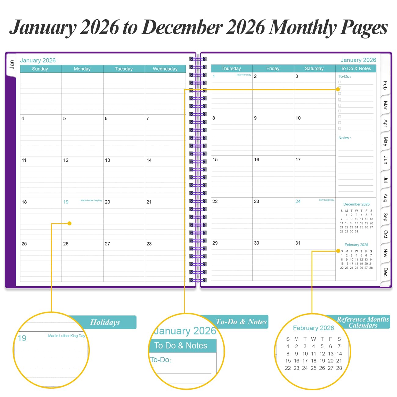 Snapklik.com : 2026 Planner - Planner 2026 From January 2026 To