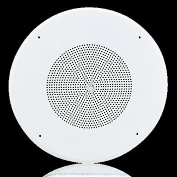 AtlasIED 8" Coaxial in-Ceiling Loudpeaker with 70.7V 8-Watt Transformer and 62-8 Baffle