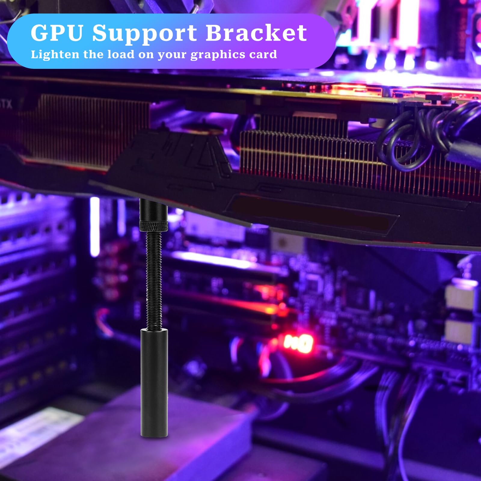 Grafische kaart GPU Brace Ondersteuning Beugel, 72-122mm Verstelbare Hoogte, GPU Sag Beugel voor Video Card Stand