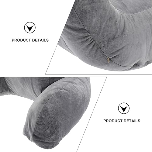 Miniatura 5 de TEHAUX Almohada de apoyo lumbar, almohada de apoyo lumbar, cómodo cojín de apoyo lumbar, cojín de apoyo para la espalda, sofá, asiento de coche,