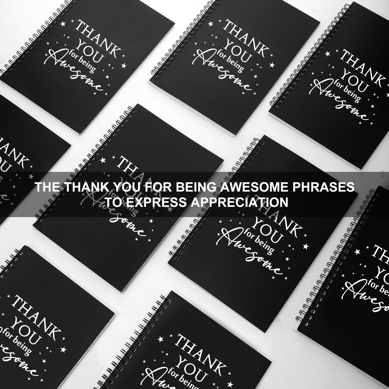 Yeaqee 20 Stück Dankeschön-Geschenke, Mitarbeiter-Wertschätzungsgeschenke, inspirierendes Spiralnotizbuch/Tagebuch für Damen und Herren, Büro, Schule, Kollegen, Lehrer, Freiwillige