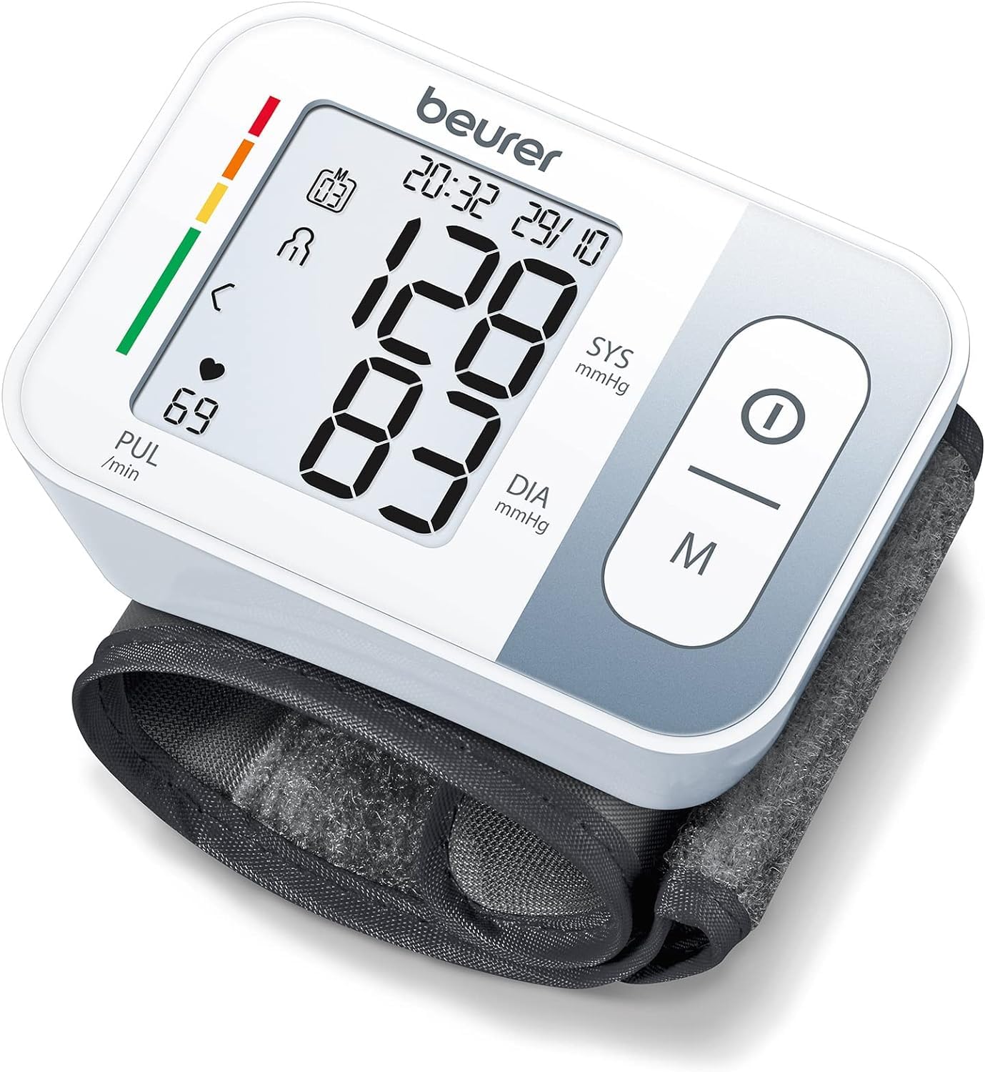 Beurer BC 28 Tensiomètre à Poignet & PO 30 - Oxymètre de pouls digital pour la mesure de la saturation en oxygène dans le sang et le pouls, 61 x 36 x 32 mm, 57 gr, blanc et argent