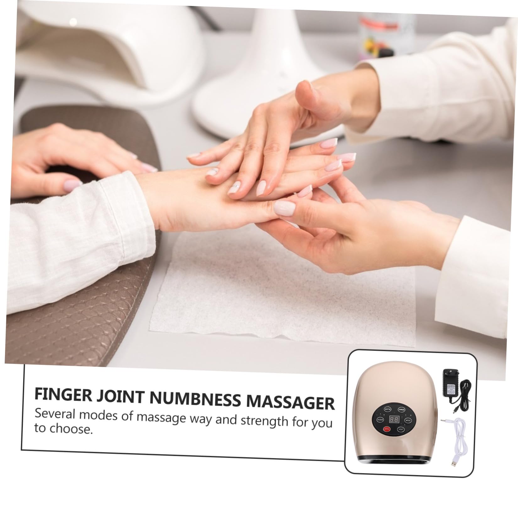 Elektrisches Handmassagegerät Gold 6w mit 2200mah Akku