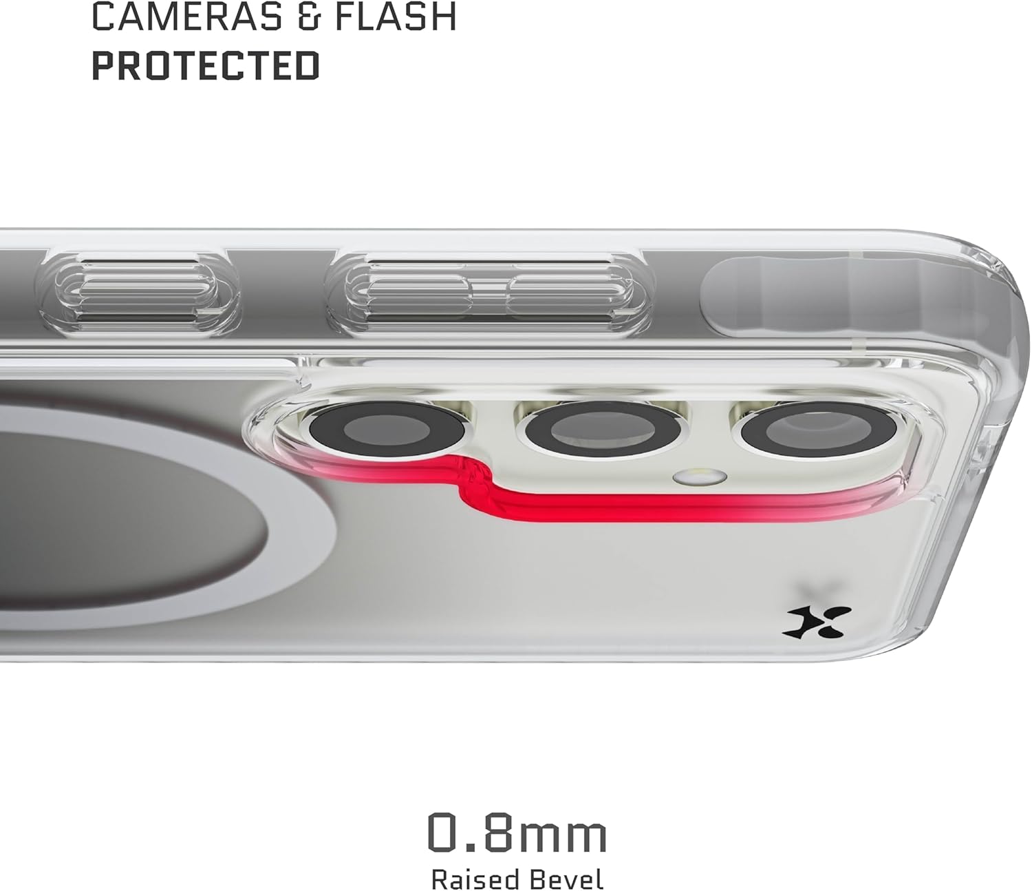 Ghostek Polarity Magnetic Samsung Galaxy S24 Case, Compatible with MagSafe Accessories, Clear Shockproof Protective Phone Cover Designed for 2024 Galaxy S24 (6.2 Inch) (Clear) (Pack of 2)