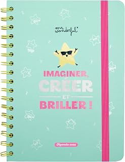 Mr. Wonderful - Wonder 2025 Week to View Diary - Imagine, Create... and Shine! - Includes 8 Sheets of Stickers and Sticky Notes