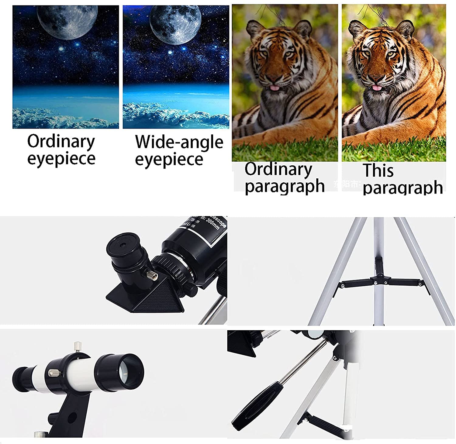 Kixre Telescope 70mm Aperture 500mm AZ Mount Astronomical Refractor Telescope for Kids Adults & Beginners Fully Multi-Coated Optics Portable with Tripod Phone Adapter 8 71usnibDPnS. SL1500