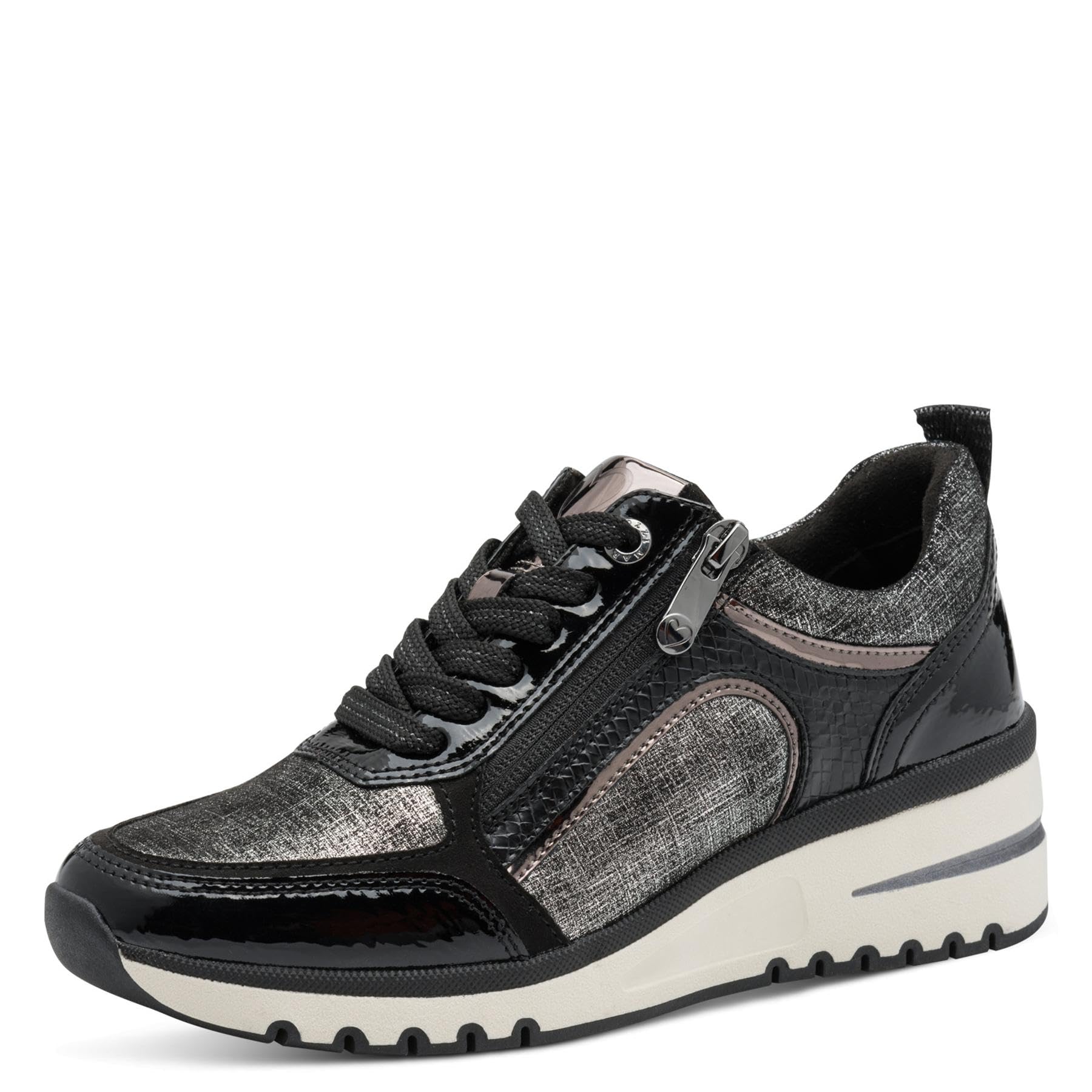 MARCO TOZZI Women's 2-23767-45 Trainers, Black (Black Comb), 8 UK