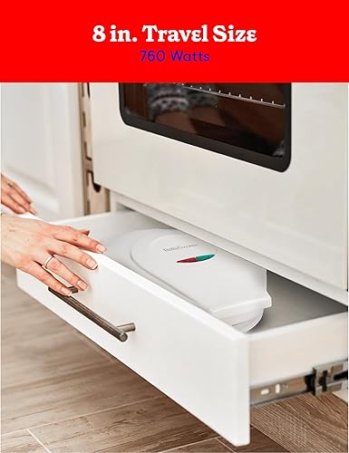 Miniatura 10 de Betty Crocker Máquina de la pizza de la encimera, máquina del fabricante de la pizza de 1440 vatios para el hogar, BC-2958CR