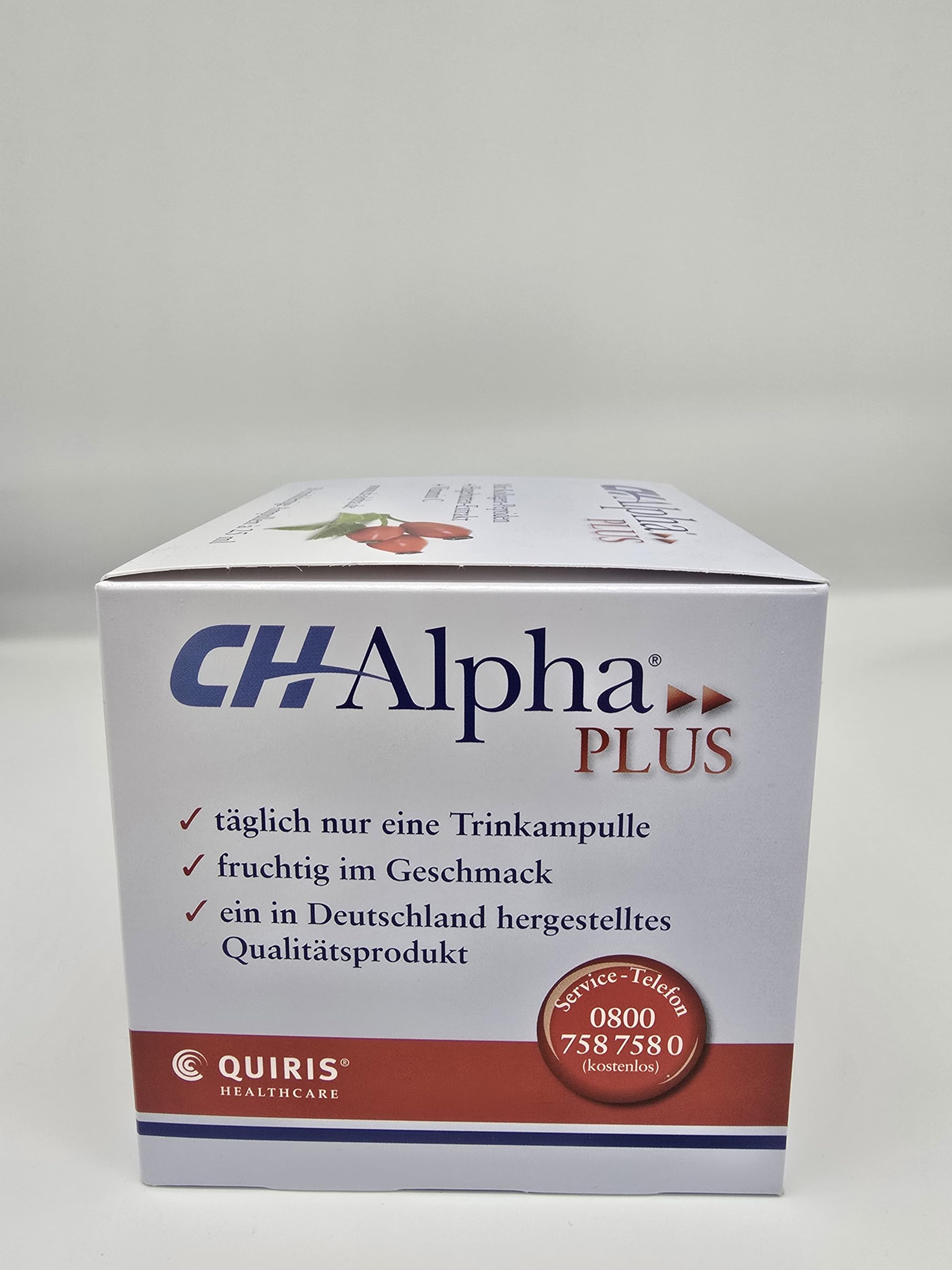 CH-Alpha PLUS Kollagen Trinkampullen | Premium Trinkkollagen mit hochwertigen Peptiden, Hagebuttenextrakt & Vitamin C | glutenfrei, laktosefrei, ohne Gentechnik | Monatskur 30 Ampullen