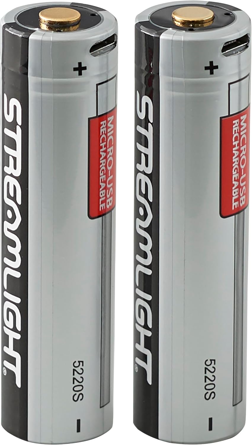 Streamlight 22104 SL-B26 USB Rechargeable Lithium Ion Battery 3.7V 2600mAh X Series Dual Fuel Flashlights, 2-Pack