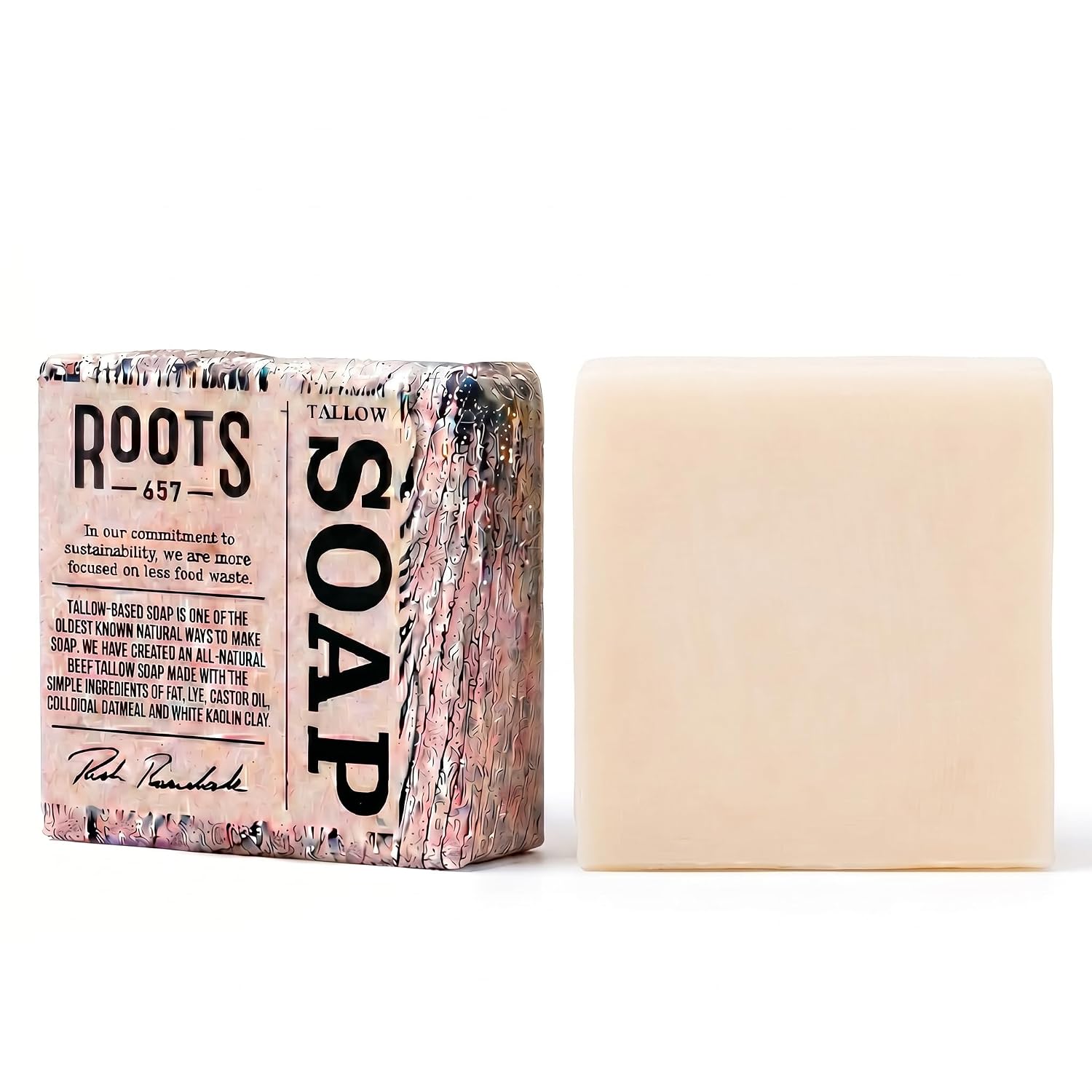 Pack of 1Fragrance-Free Tallow Soap Bar