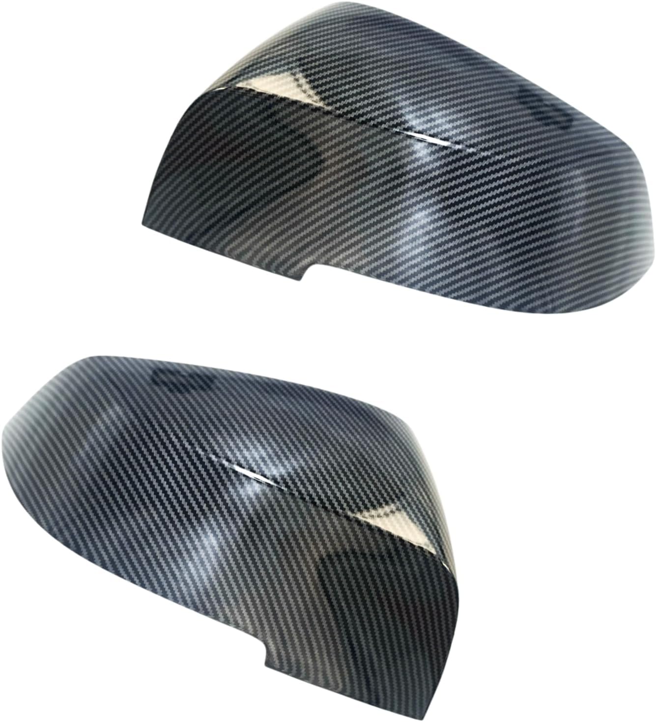 Door Mirror Covers Caps Replacement Rearview Side Mirror Covers Trim Compatible with BMW F20 F22 F23 F30 F31 F32 F33 F36 F87 M2 X1 E84 (CARBON FIBER)